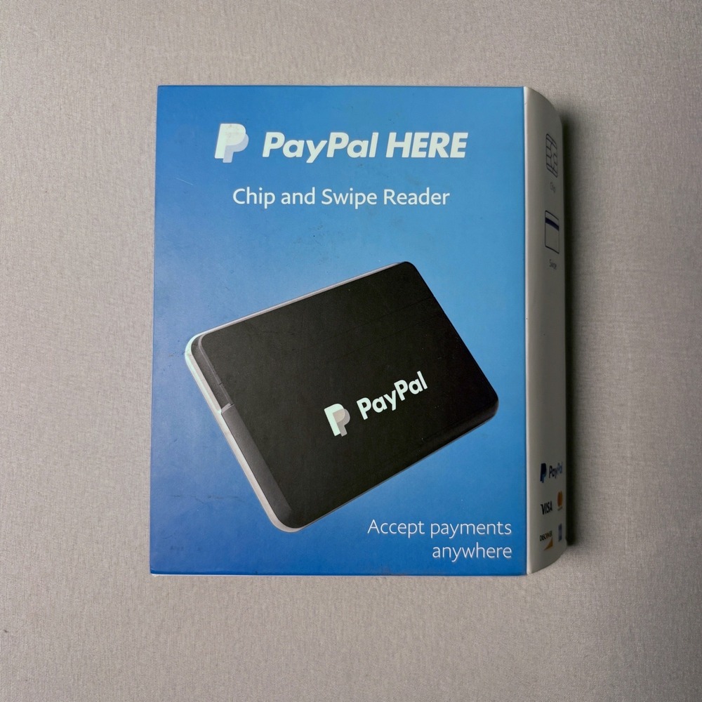PayPal HERE Chip and Swipe Card Reader Mobile POS PCSUSDCRT Black